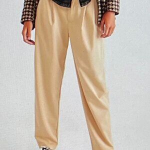 Free People Zoey Tapered Trousers Size 8 in Mustard Seed Color